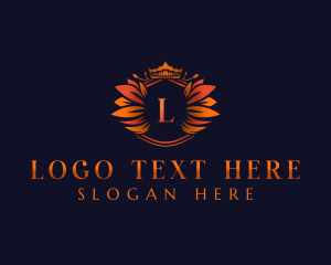 Elegant Leaves Crown logo