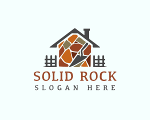 House Masonry Brick logo design