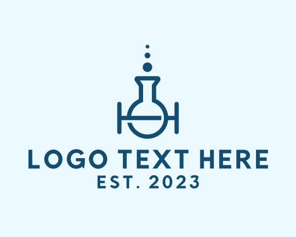 Blue Laboratory Letter H logo