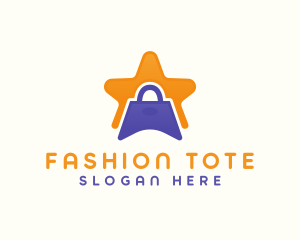 Star Shopping Bag logo design