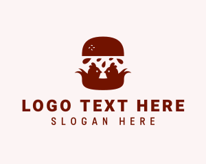 Chicken Burger Fast Food logo