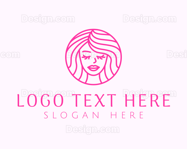 Woman Beauty Hair Logo