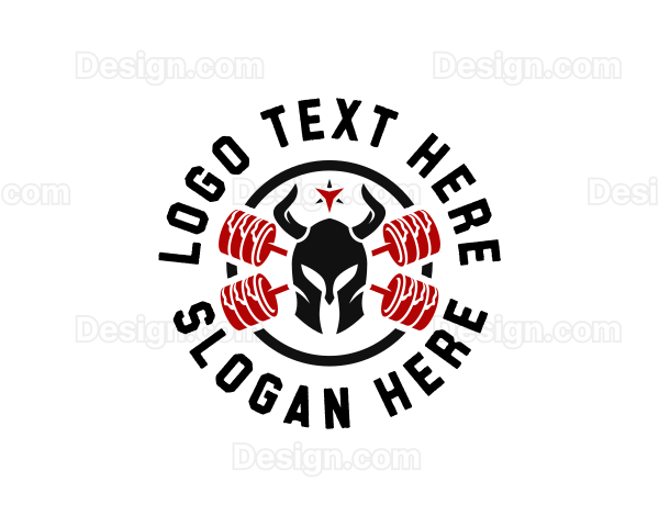 Spartan Helm Crossfit Logo