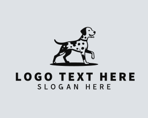 Dalmatian Pet Dog logo