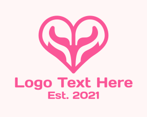 Lover Swan Heart logo