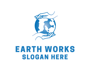 Blue Earth Care logo design