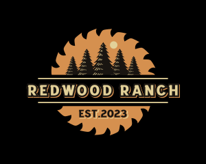 Saw Pine Tree Woodwork logo