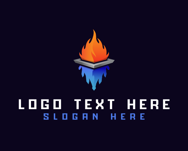 Burning logo example 4