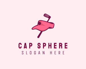 Golfer Visor Cap  logo