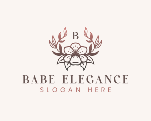 Elegant Floral Flower logo design