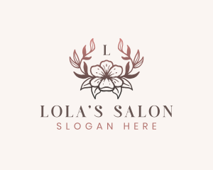 Elegant Floral Flower logo design