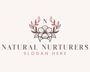 Elegant Floral Flower logo design