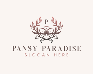 Elegant Floral Flower logo design