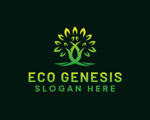 Eco Tree Leaf logo design