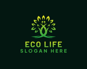 Eco Tree Leaf logo design