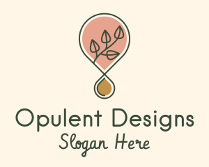 Essential Oil Droplet Logo