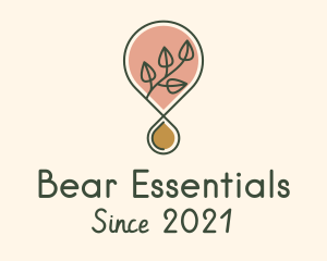 Essential Oil Droplet logo design