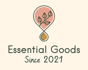 Essential Oil Droplet logo design