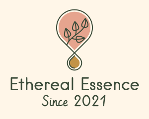 Essential Oil Droplet logo design