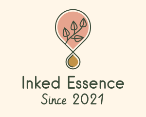 Essential Oil Droplet logo design