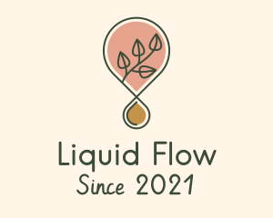 Essential Oil Droplet logo design