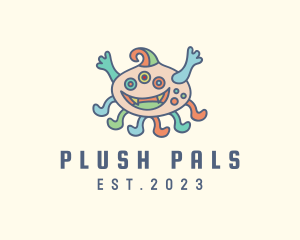 Pastel Mutant Octopus logo design