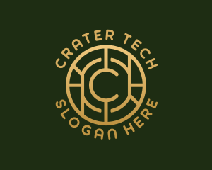 Tech Crypto Currency Letter C logo design