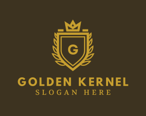 Gold Shield Royal Hotel logo design