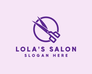 Scissors Cut Salon logo design