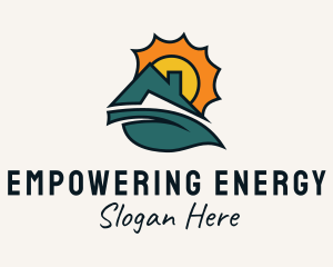 Industrial House Solar Energy logo design