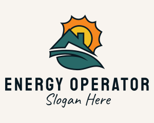 Industrial House Solar Energy logo design