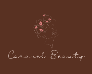 Natural Beauty Feminine Makeup logo design