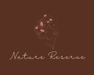 Natural Beauty Feminine Makeup logo design