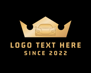 Crown - Car Drag Racing King logo design