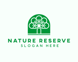 Eco Nature Tree logo design