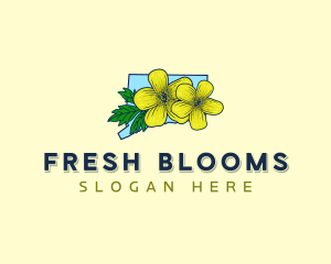 Connecticut Flower Bloom logo design