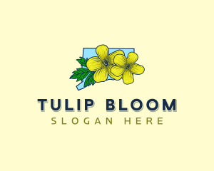 Connecticut Flower Bloom logo design