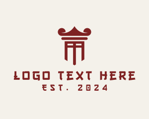 Oriental Torii Pillar logo