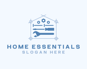 Home Construction Tools logo design