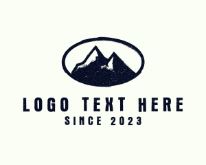 Rustic Mountain Badge logo