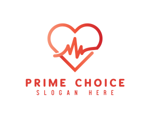 Cardiac Heart Pulse logo design