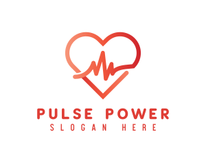 Cardiac Heart Pulse logo design