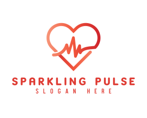 Cardiac Heart Pulse logo design