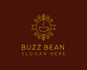 Golden Coffee Cafe logo design