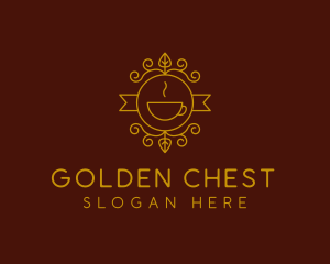 Golden Coffee Cafe logo design