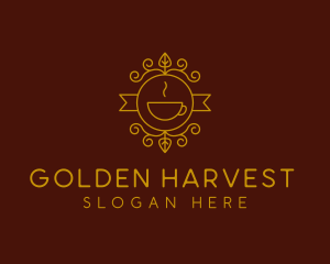 Golden Coffee Cafe logo design