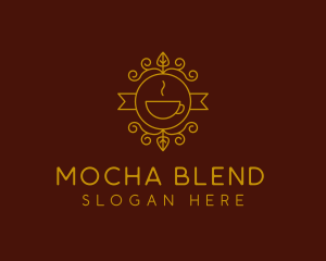 Golden Coffee Cafe logo design