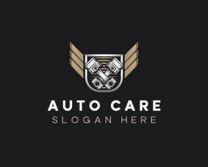 Car Piston Garage logo design