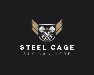 Car Piston Garage logo design