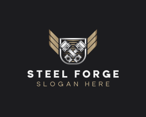 Car Piston Garage logo design